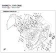 GASKET 1, CVT CASE product image