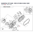 GASKET(2), CVT CASE - REPL BY 0800-012002-10000 product image