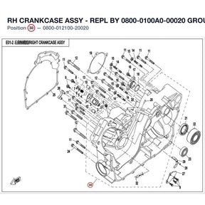 RH CRANKCASE ASSY - REPL BY 0800-0100A0-00020 product image