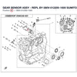 GEAR SENSOR ASSY - REPL BY 080V-012200-1000 product image