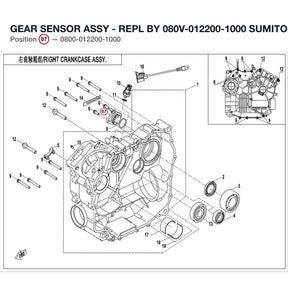 GEAR SENSOR ASSY - REPL BY 080V-012200-1000 product image