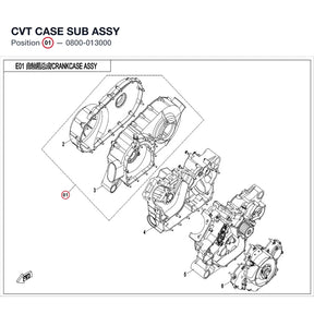 CVT CASE SUB ASSY product image