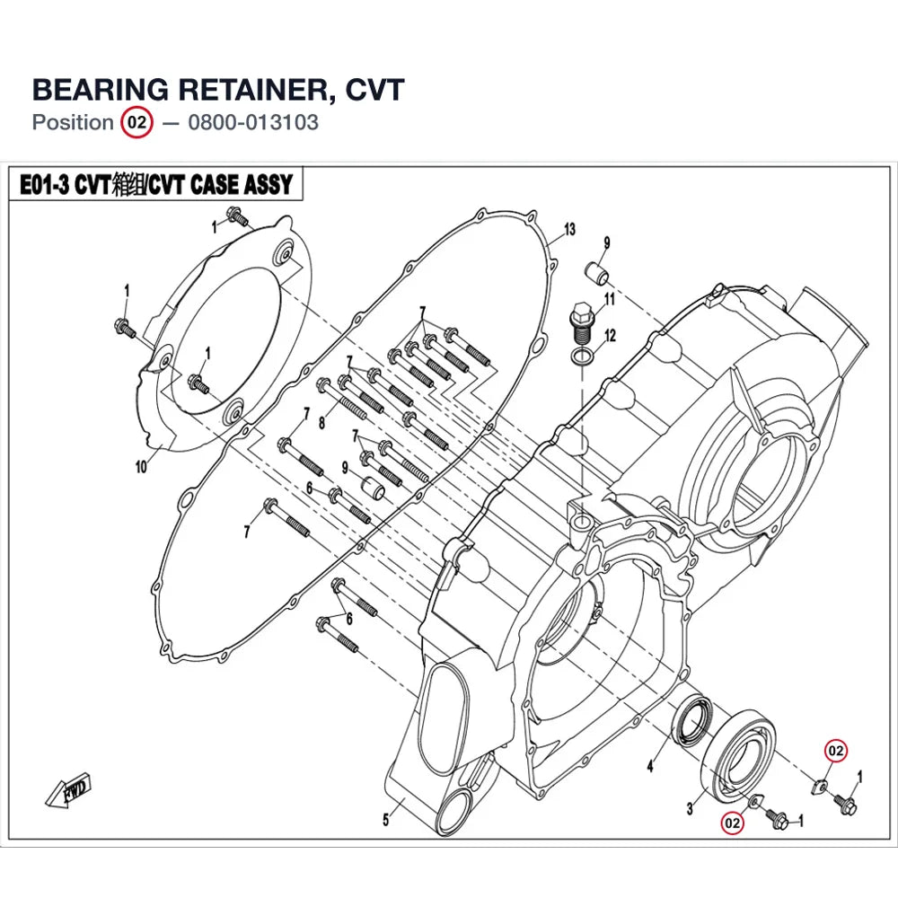 BEARING RETAINER, CVT product image