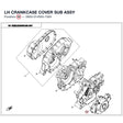 LH CRANKCASE COVER SUB ASSY product image