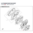 LH CRANKCASE SUB ASSY product image
