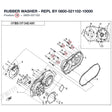 RUBBER WASHER - REPL BY 0800-021102-10000 product image
