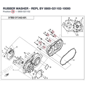 RUBBER WASHER - REPL BY 0800-021102-10000 product image
