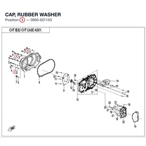 CAP, RUBBER WASHER product image
