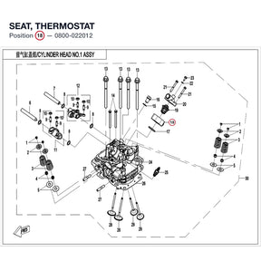 SEAT, THERMOSTAT product image