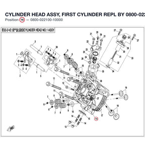 CYLINDER HEAD ASSY, FIRST CYLINDER REPL BY 0800-022100-10001 product image