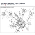 CYLINDER HEAD ASSY, FIRST CYLINDER product image