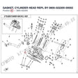 GASKET, CYLINDER HEAD REPL BY 0800-022200-00002 product image