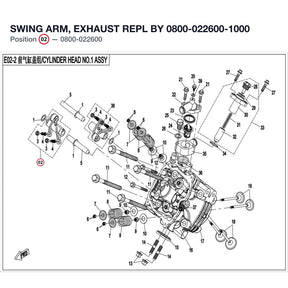 SWING ARM, EXHAUST REPL BY 0800-022600-1000 product image