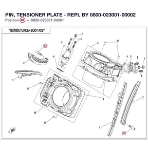 PIN, TENSIONER PLATE - REPL BY 0800-023001-00002 product image