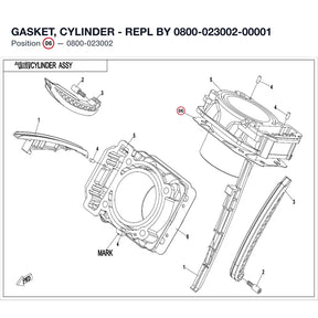 GASKET, CYLINDER - REPL BY 0800-023002-00001 product image
