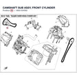 CAMSHAFT SUB ASSY, FRONT CYLINDER product image