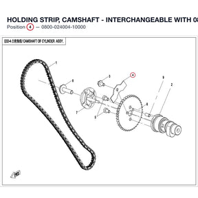 HOLDING STRIP, CAMSHAFT - INTERCHANGEABLE WITH  0800-024004 product image