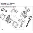 AIR INLET PIPE SUB ASSY product image