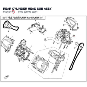 REAR CYLINDER HEAD SUB ASSY product image