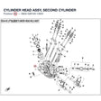 CYLINDER HEAD ASSY, SECOND CYLINDER product image