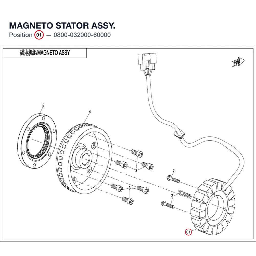 MAGNETO STATOR ASSY. product image