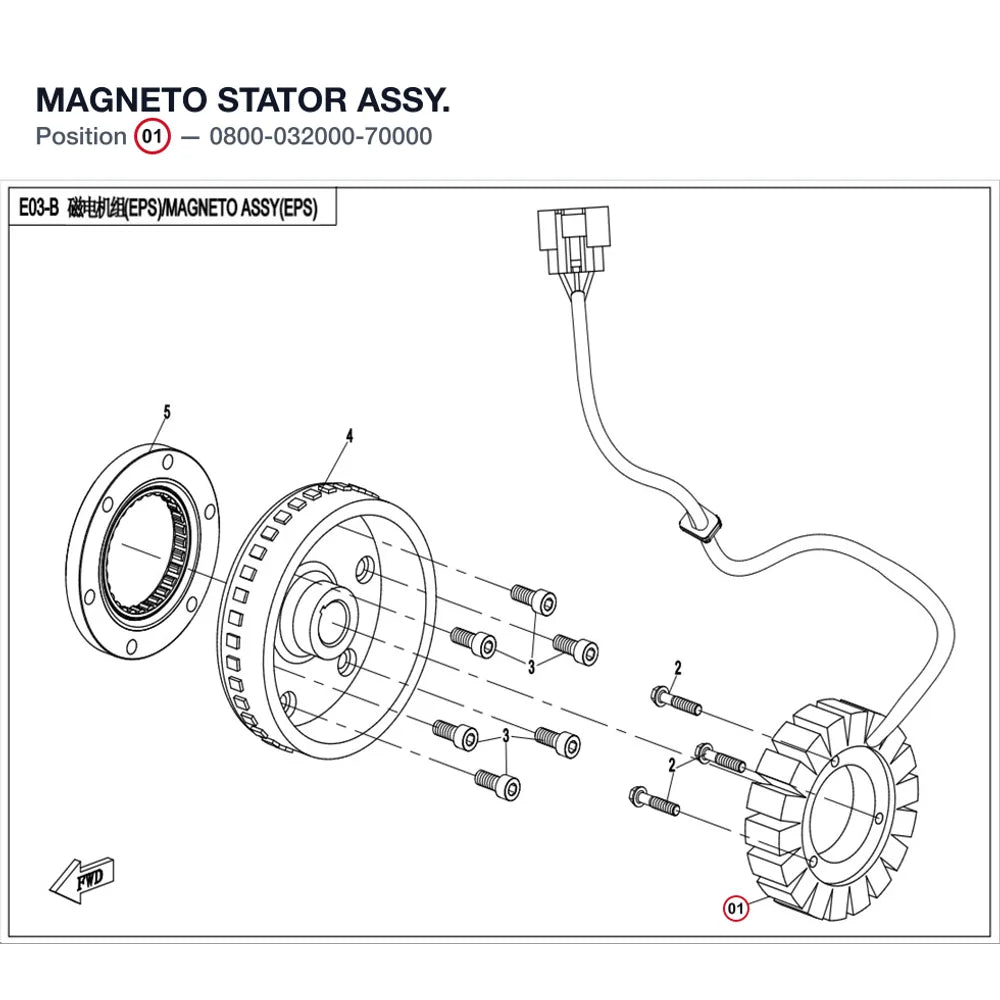 MAGNETO STATOR ASSY. product image