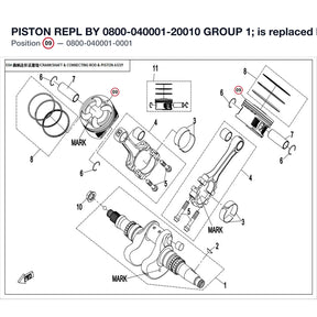 PISTON REPL BY 0800-040001-20010 product image