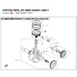 PISTON REPL BY 0800-040001-20011 product image
