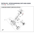 PISTON PIN - INTERCHANGEABLE WITH 0800-040002 product image