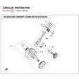 CIRCLIP, PISTON PIN product image