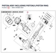 PISTON ASSY product image