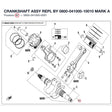 CRANKSHAFT ASSY REPL BY 0800-041000-10010 product image