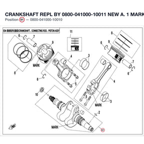 CRANKSHAFT REPL BY 0800-041000-10011 product image