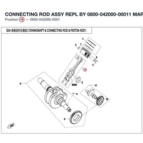 CONNECTING ROD ASSY REPL BY 0800-042000-00011 product image