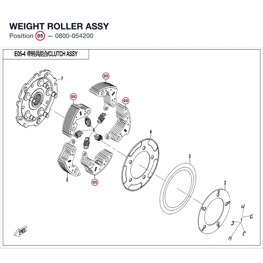 WEIGHT ROLLER ASSY product image