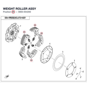 WEIGHT ROLLER ASSY product image