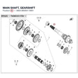 MAIN SHAFT, GEARSHIFT product image