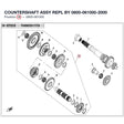 COUNTERSHAFT ASSY REPL BY 0800-061000-2000 product image
