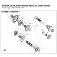 DRIVEN GEAR, HIGH RANGE REPL BY 0JWA-061005 product image