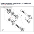 DRIVEN GEAR ASSY, STARTER REPL BY 0JWA-0610A0 product image