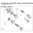 DRIVEN GEAR, LOW RANGE - REPL BY 0JWA-0610B0-30000 product image