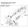 SHAFT SLEEVE, OUTPUT SHAFT product image