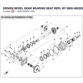DRIVEN BEVEL GEAR BEARING SEAT REPL BY 0800-062202-10001 product image