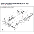 ADJUSTING GASKET, DRIVEN BEVEL GEAR T=0.1 product image
