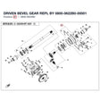 DRIVEN BEVEL GEAR REPL BY 0800-0622B0-00001 product image