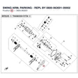 SWING ARM, PARKING - REPL BY 0800-063001-00001 product image