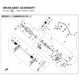 DRUM ASSY, GEARSHIFT product image