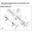 DRUM ASSY, GEARSHIFT REPL BY 0800-064000-10000 product image