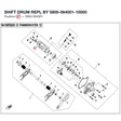 SHIFT DRUM REPL BY 0800-064001-10000 product image