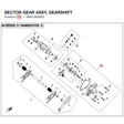 SECTOR GEAR ASSY, GEARSHIFT product image